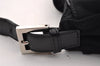 Authentic FENDI Vintage Shoulder Hand Bag Purse Jersey Leather Black 2645I