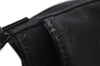 Authentic FENDI Vintage Shoulder Hand Bag Purse Jersey Leather Black 2645I