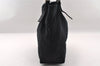 Authentic FENDI Vintage Jersey Leather Shoulder Tote Bag Purse Black 2646I