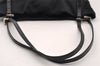 Authentic FENDI Vintage Jersey Leather Shoulder Tote Bag Purse Black 2646I