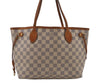 Authentic Louis Vuitton Damier Azur Neverfull PM Tote Bag N51110 LV 2647I