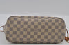 Authentic Louis Vuitton Damier Azur Neverfull PM Tote Bag N51110 LV 2647I