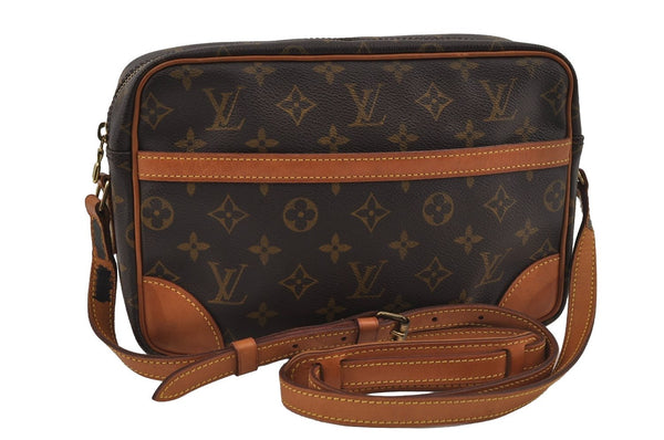 Authentic Louis Vuitton Monogram Trocadero 27 Shoulder Cross Bag M51274 LV 2648I