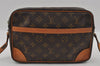 Authentic Louis Vuitton Monogram Trocadero 27 Shoulder Cross Bag M51274 LV 2648I