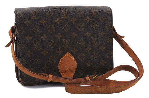 Auth Louis Vuitton Monogram Cartouchiere GM Shoulder Cross Bag M51252 LV 2649D