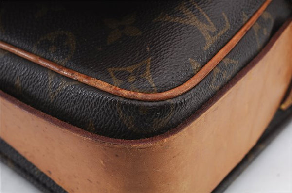 Auth Louis Vuitton Monogram Cartouchiere GM Shoulder Cross Bag M51252 LV 2649D