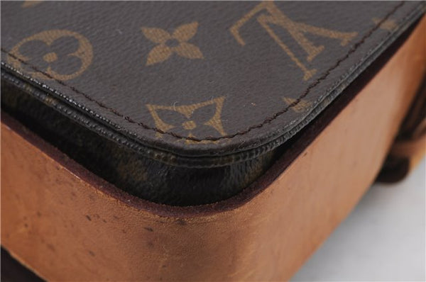Auth Louis Vuitton Monogram Cartouchiere GM Shoulder Cross Bag M51252 LV 2649D