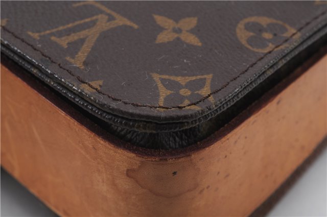 Auth Louis Vuitton Monogram Cartouchiere GM Shoulder Cross Bag M51252 LV 2649D