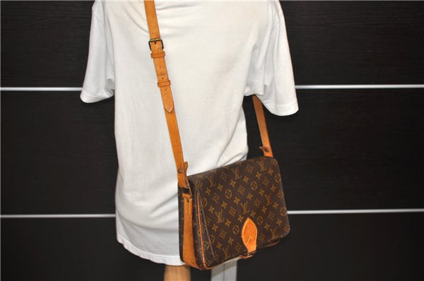 Auth Louis Vuitton Monogram Cartouchiere GM Shoulder Cross Bag M51252 LV 2649D
