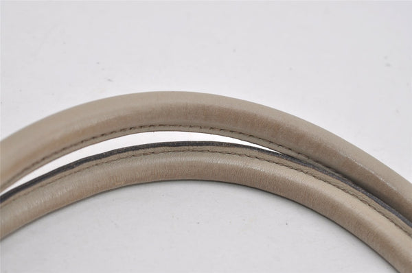 Authentic GUCCI Guccissima Abbey Shoulder Tote Bag GG Leather 211982 White 2649I