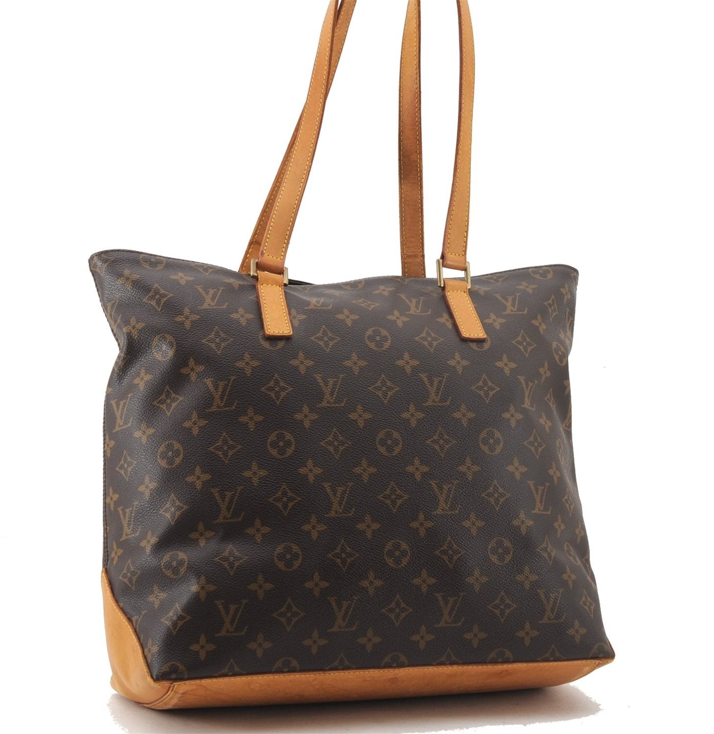 Authentic Louis Vuitton Monogram Cabas Mezzo Shoulder Tote Bag M51151 LV 2650F