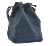 Authentic Louis Vuitton Epi Noe Shoulder Drawstring Bag Blue M44005 LV 2650I