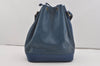Authentic Louis Vuitton Epi Noe Shoulder Drawstring Bag Blue M44005 LV 2650I