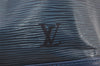 Authentic Louis Vuitton Epi Noe Shoulder Drawstring Bag Blue M44005 LV 2650I