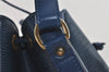 Authentic Louis Vuitton Epi Noe Shoulder Drawstring Bag Blue M44005 LV 2650I