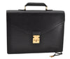 Auth Louis Vuitton Epi Serviette Ambassadeur Black Briefcase M54412 LV 2651G