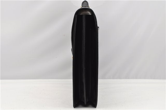 Auth Louis Vuitton Epi Serviette Ambassadeur Black Briefcase M54412 LV 2651G