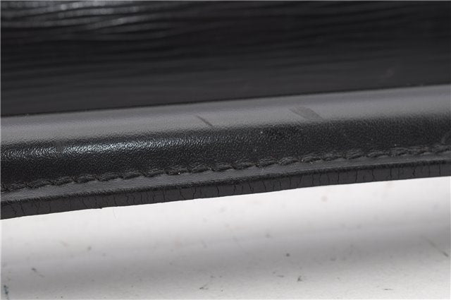 Auth Louis Vuitton Epi Serviette Ambassadeur Black Briefcase M54412 LV 2651G