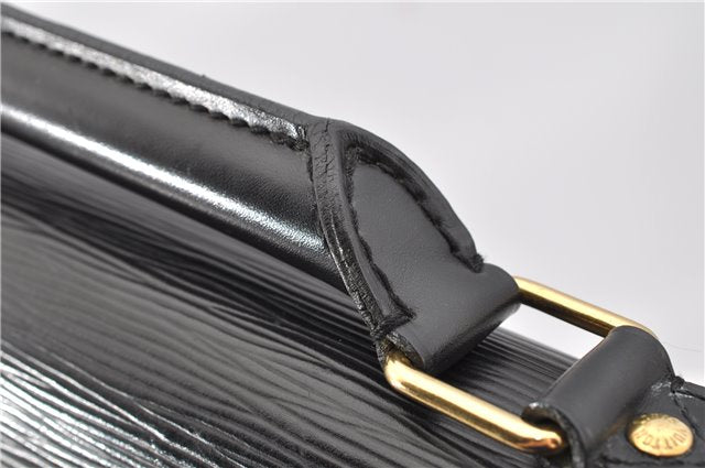 Auth Louis Vuitton Epi Serviette Ambassadeur Black Briefcase M54412 LV 2651G