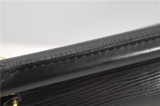 Auth Louis Vuitton Epi Serviette Ambassadeur Black Briefcase M54412 LV 2651G