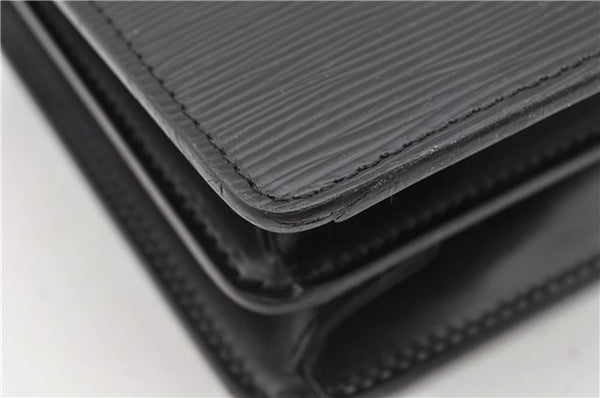 Auth Louis Vuitton Epi Serviette Ambassadeur Black Briefcase M54412 LV 2651G