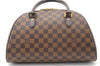 Authentic Louis Vuitton Damier Ribera MM Hand Boston Bag Purse N41434 LV 2652F