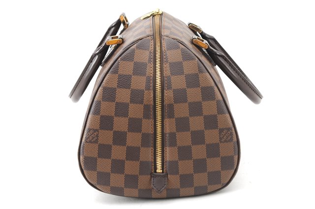Authentic Louis Vuitton Damier Ribera MM Hand Boston Bag Purse N41434 LV 2652F