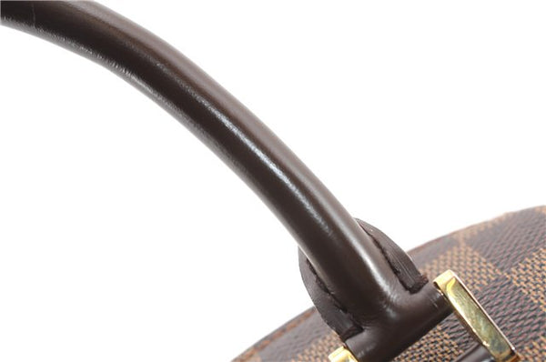 Authentic Louis Vuitton Damier Ribera MM Hand Boston Bag Purse N41434 LV 2652F