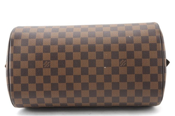Authentic Louis Vuitton Damier Ribera MM Hand Boston Bag Purse N41434 LV 2652F