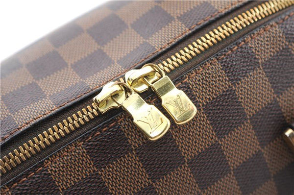 Authentic Louis Vuitton Damier Ribera MM Hand Boston Bag Purse N41434 LV 2652F