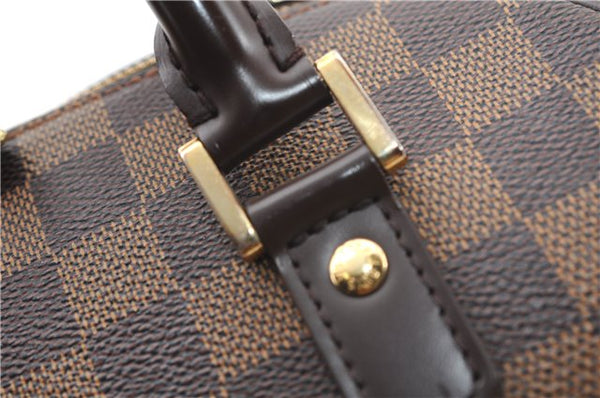 Authentic Louis Vuitton Damier Ribera MM Hand Boston Bag Purse N41434 LV 2652F