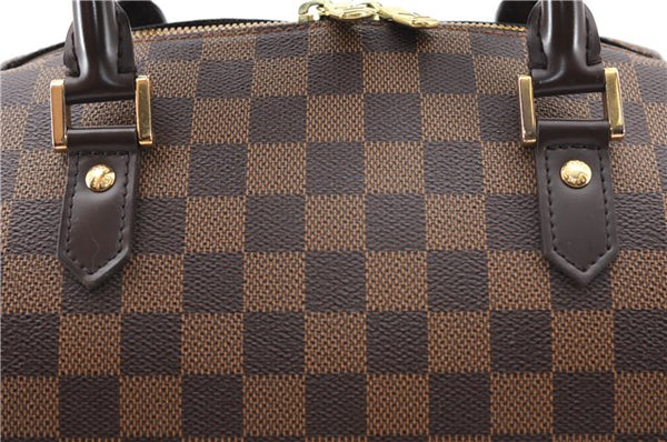Authentic Louis Vuitton Damier Ribera MM Hand Boston Bag Purse N41434 LV 2652F