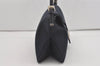 Authentic FENDI Mamma Baguette Shoulder Hand Bag Canvas Leather Navy Blue 2652I