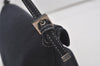 Authentic FENDI Mamma Baguette Shoulder Hand Bag Canvas Leather Navy Blue 2652I