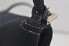 Authentic FENDI Mamma Baguette Shoulder Hand Bag Canvas Leather Navy Blue 2652I