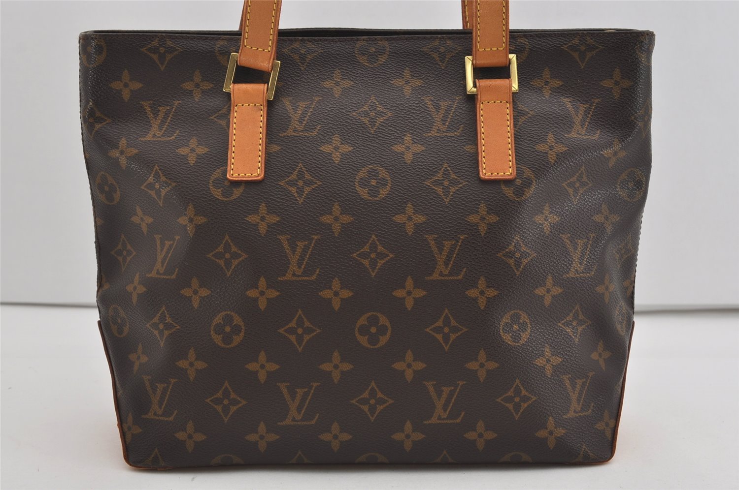 Authentic Louis Vuitton Monogram Cabas Piano Shoulder Tote Bag M51148 Junk 2653I