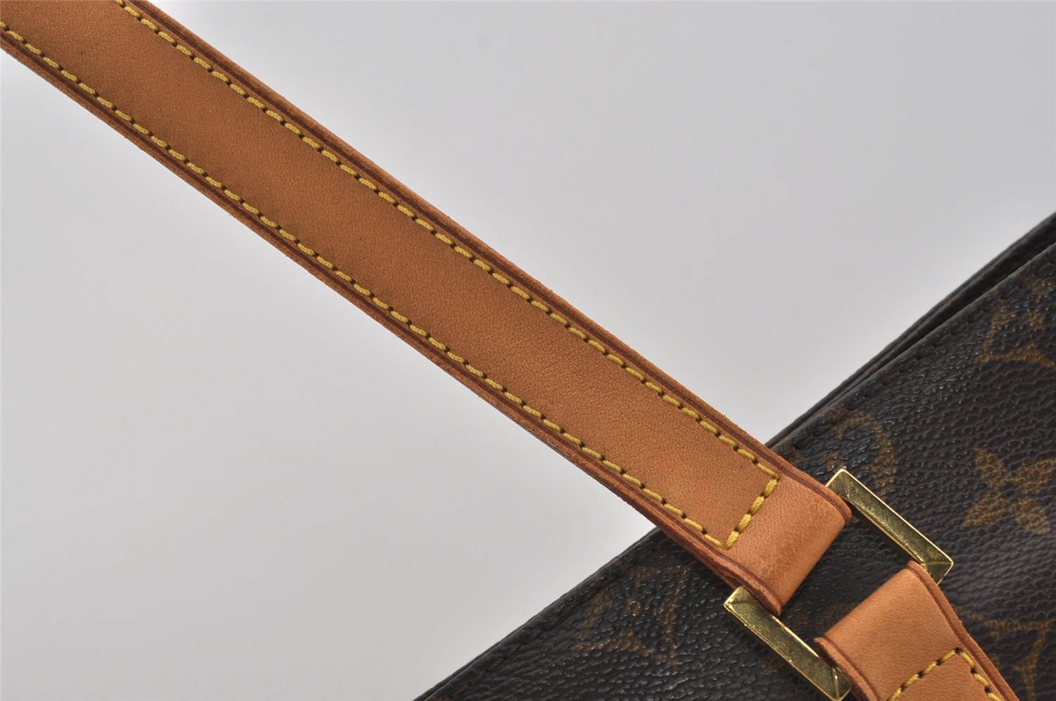 Authentic Louis Vuitton Monogram Cabas Piano Shoulder Tote Bag M51148 Junk 2653I