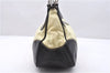 Authentic PRADA Nylon Tessuto Leather Shoulder Hand Bag Ivory Black 2654E