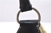 Authentic PRADA Nylon Tessuto Leather Shoulder Hand Bag Ivory Black 2654E