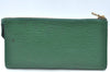 Authentic Louis Vuitton Epi Pochette Accessoires Pouch Green M52944 Junk 2654H