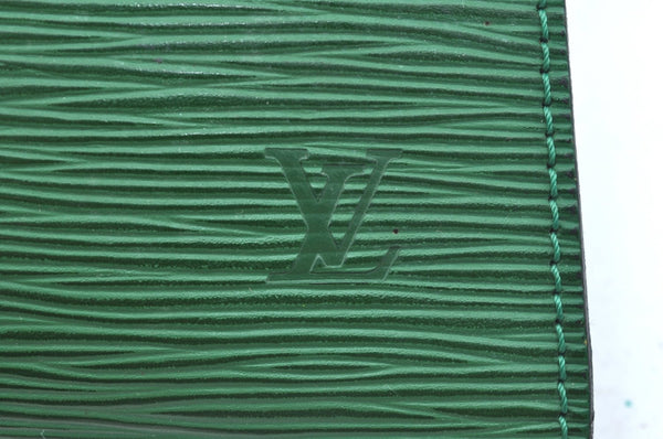 Authentic Louis Vuitton Epi Pochette Accessoires Pouch Green M52944 Junk 2654H