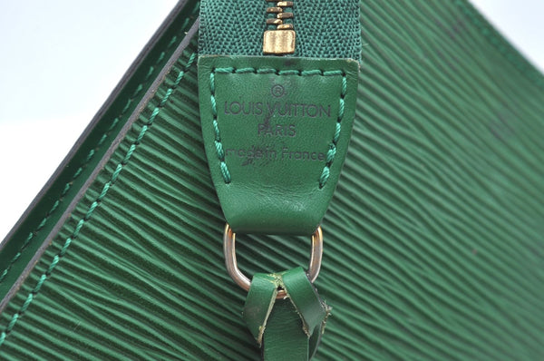 Authentic Louis Vuitton Epi Pochette Accessoires Pouch Green M52944 Junk 2654H