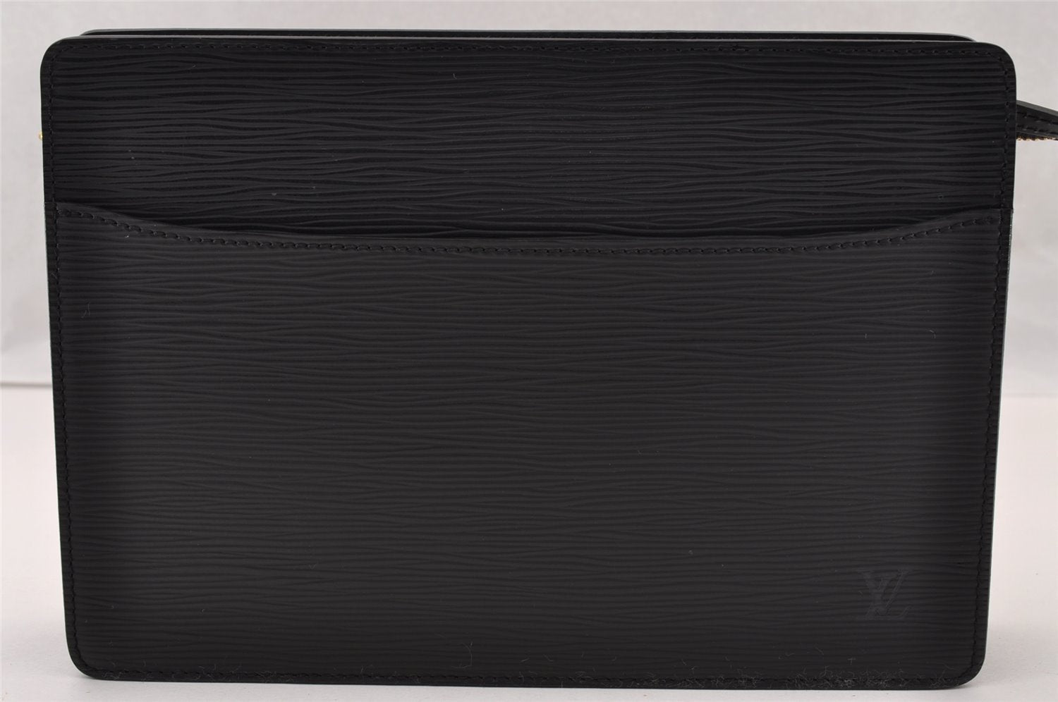 Authentic Louis Vuitton Epi Pochette Homme Clutch Hand Bag Black M52522 LV 2655I
