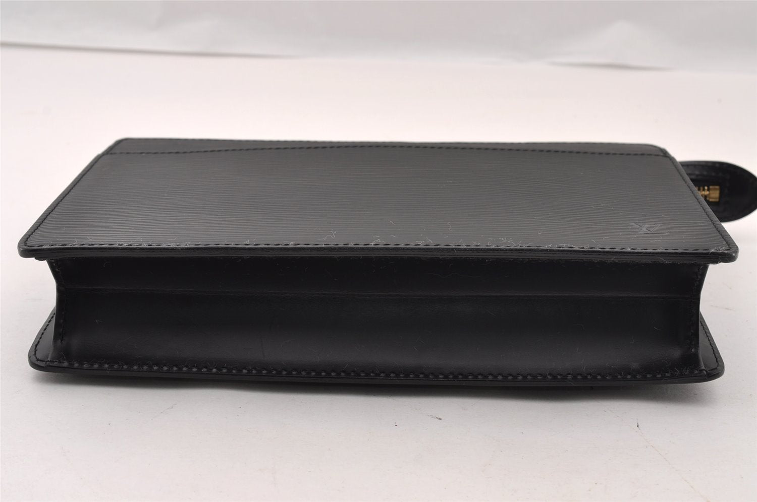 Authentic Louis Vuitton Epi Pochette Homme Clutch Hand Bag Black M52522 LV 2655I