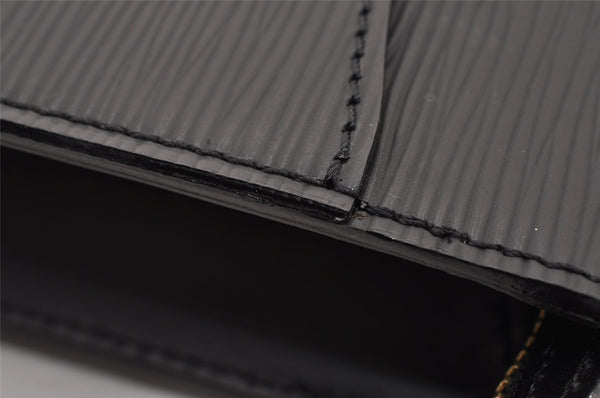 Authentic Louis Vuitton Epi Pochette Homme Clutch Hand Bag Black M52522 LV 2655I