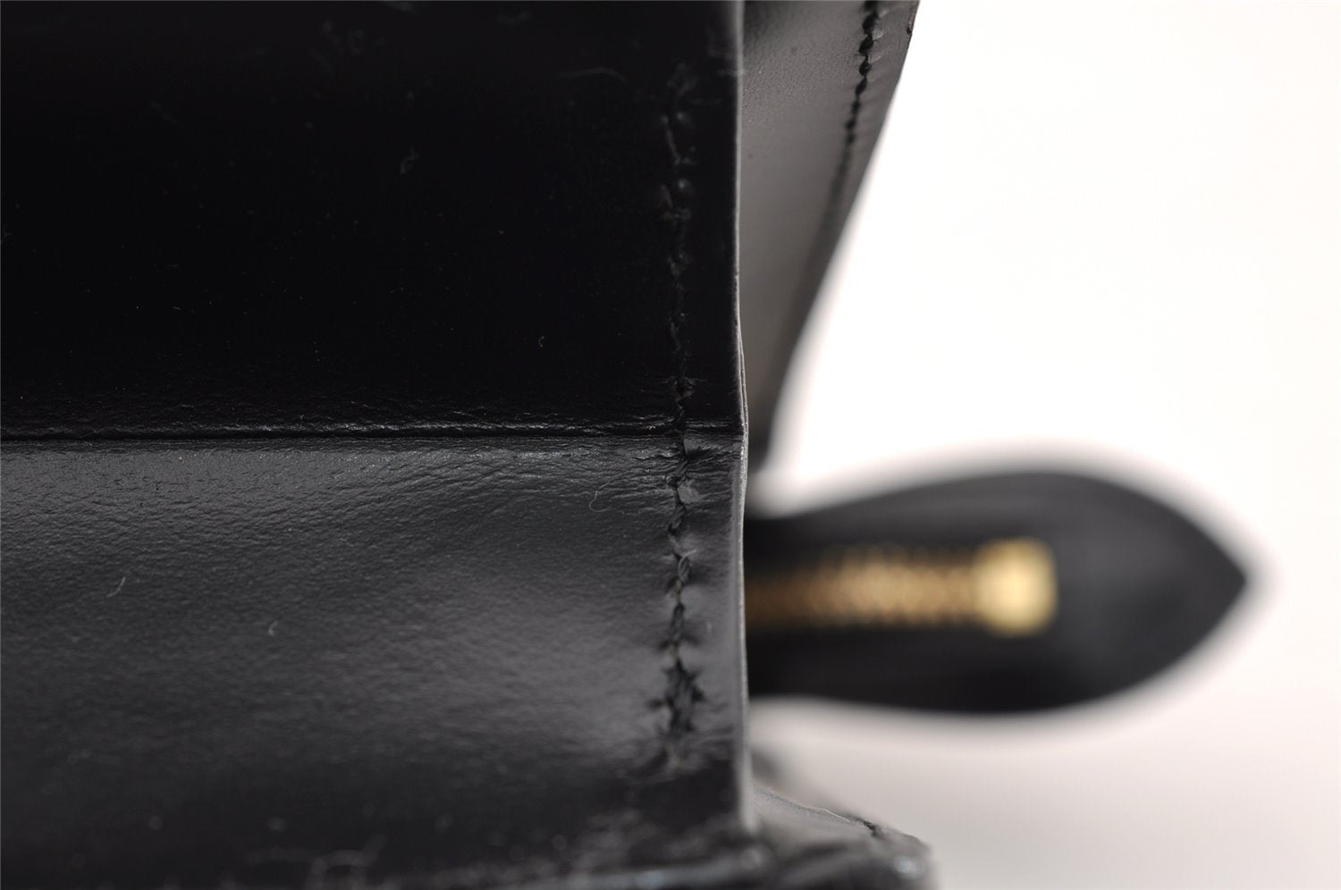 Authentic Louis Vuitton Epi Pochette Homme Clutch Hand Bag Black M52522 LV 2655I