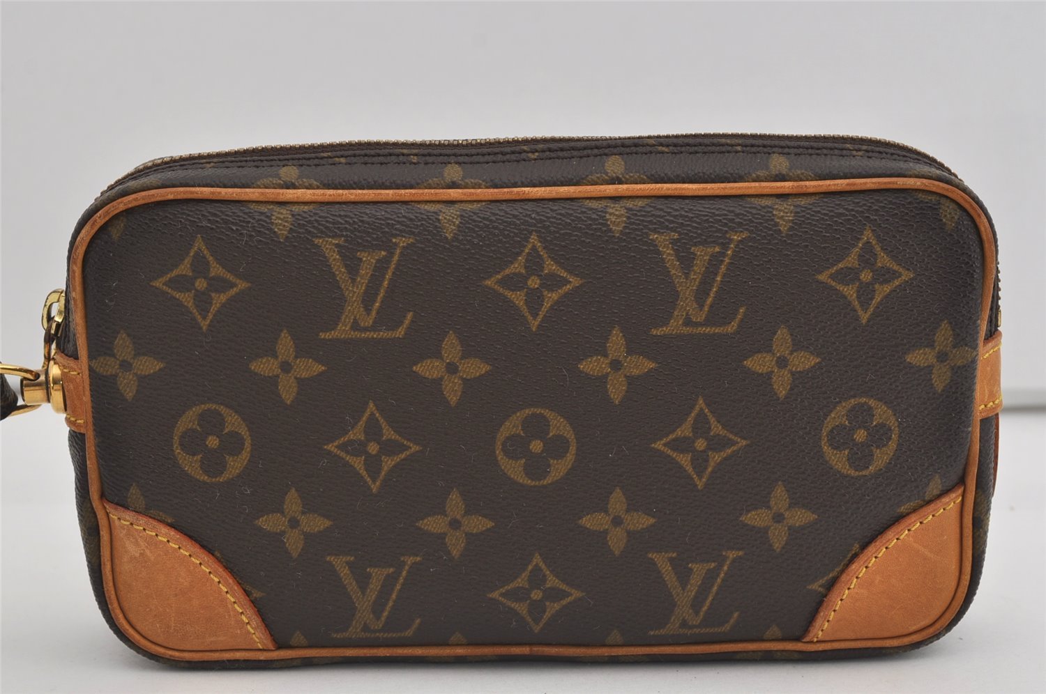 Authentic Louis Vuitton Monogram Marly Dragonne PM M51827 Clutch Hand Bag 2656I