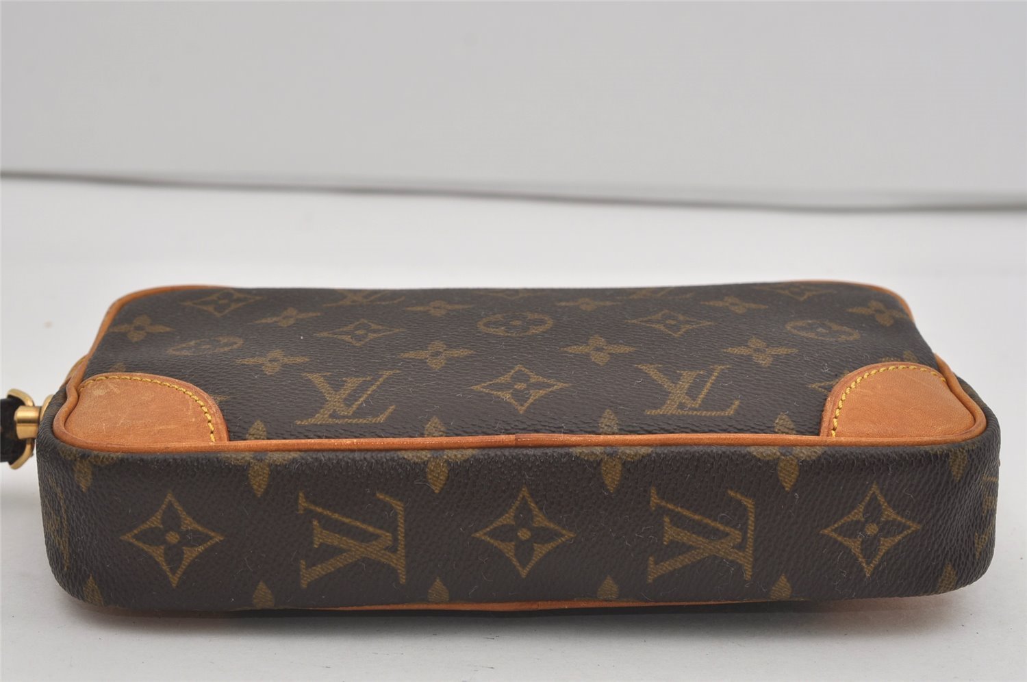 Authentic Louis Vuitton Monogram Marly Dragonne PM M51827 Clutch Hand Bag 2656I