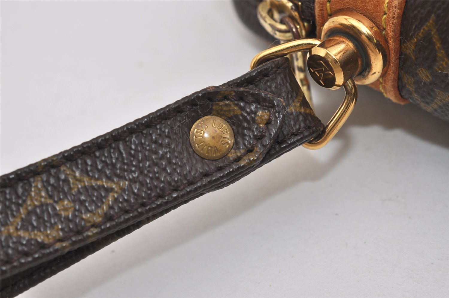 Authentic Louis Vuitton Monogram Marly Dragonne PM M51827 Clutch Hand Bag 2656I