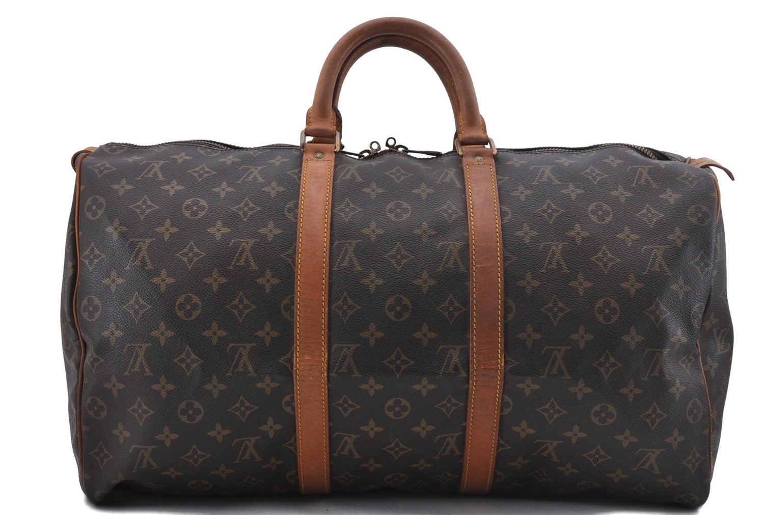 Authentic Louis Vuitton Monogram Keepall 50 Boston Bag M41426 LV 2657D